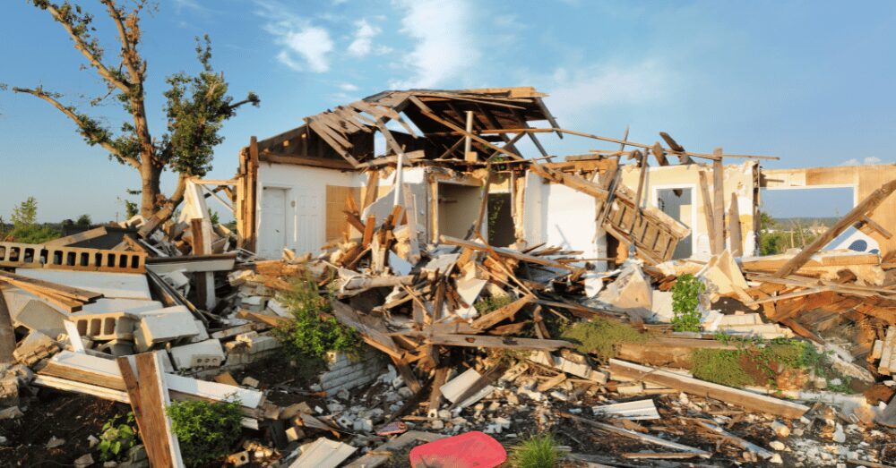 When Death Came Hidden in the Rain_ the 1990 Plainfield Tornado - home destroyed by a tornado