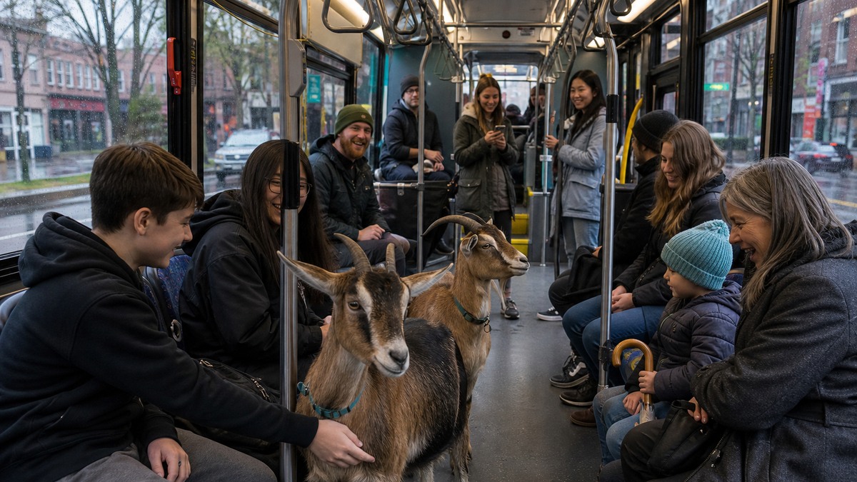 Two Goats Hopped a Portland Bus featured image